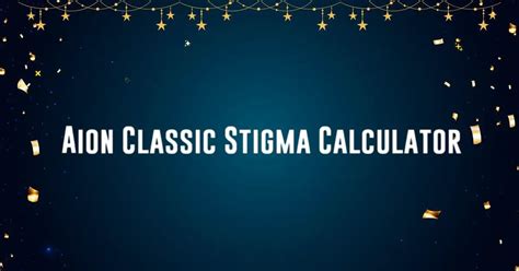 stigma calculator  k =