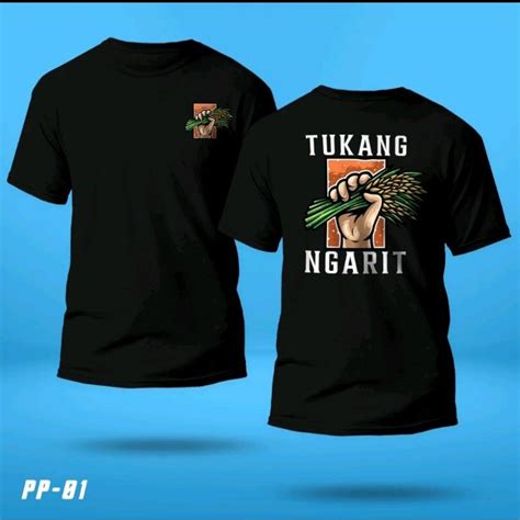 stiker tukang ngarit  Harga KAOS DISTRO LENGAN PENDEK TUKANG NGARIT ORA HOBI GOLEK DUIT