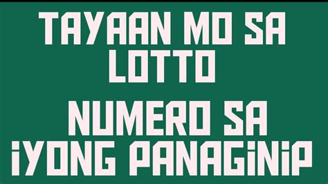 stl anunsyo at panaginip Anunsyo Numero ng mga Panaginip or number meaning of things we dreamed