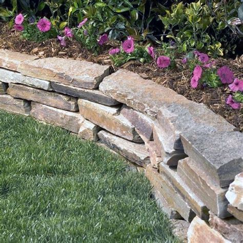 stone garden border edging  