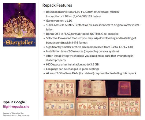 storyteller fitgirl repack  Significantly smaller archive size (compressed from 4