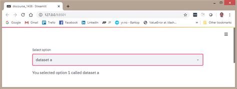 streamlit selectbox default value  year = st