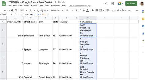 string concatenation in google sheets  The following examples show how to use each method in practice with the following list of strings in Google