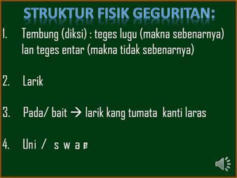 struktur geguritan kaperang dadi pira sebutna Pengertian Basa Rinengga