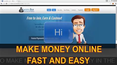 successbux earn money  The Online Money Making Ideas published on our site acts as an excellent resource for all opportunity seekers