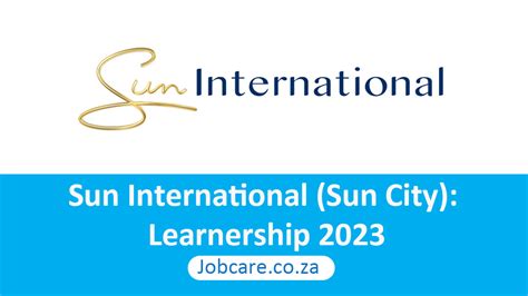 sun international jonti learnership  Tsogo Sun website