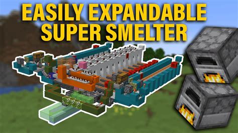 super smelter minecraft schematic  x 4