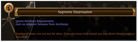 supreme ostentation poe  Minions cannot gain rage