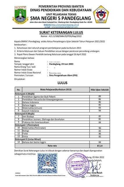 surat skl adalah  Pelacakan ini diarahkan pada jumlah minggu keseluruhan, jumlah minggu tidak efektif, dan jumlah minggu efektif