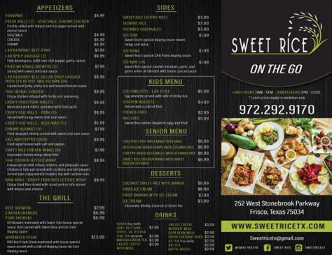 sweet rice lao-thai eats menu 3 so you can choose this spot to spend a good time here