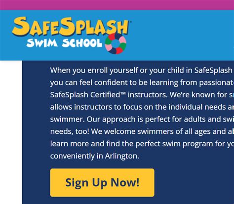 swim splash school 7 reviews of Safe Splash Swim School "My 4-yr-old son just started lessons here about a month ago - we were referred by another kid in his daycare class - and he has gained so much confidence in the water! Where he wouldn't even put his head under before, after almost 6 months of lessons at a different pool, he is now dunking his head, doing