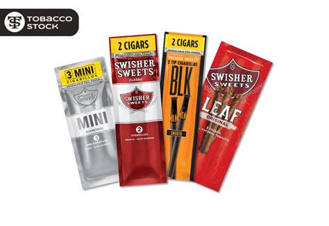 swisher sweet flavors Swisher Sweets Tip Cigarillos are available in a total of 50 pieces-10 packs with 5 cigars each