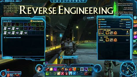 swtor reverse engineering  As you level up your swtor synthweaving skill, you’ll unlock more advanced schematics that require rarer materials