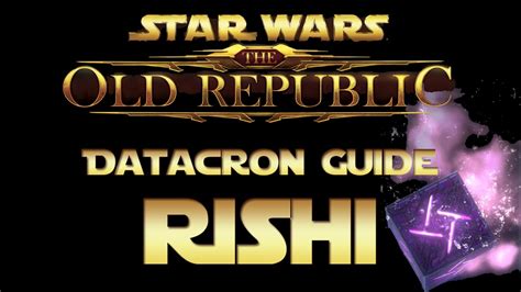 swtor rishi datacron  At least the Makeb ones were doable without too much ridiculousness (endurance datacron jumps I'm looking at you