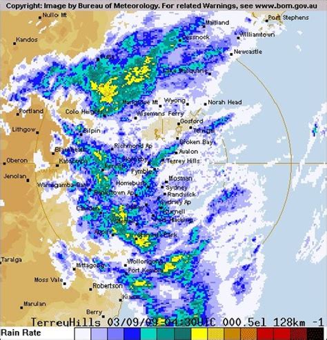 sydney radar weather  New South Wales 7-day Forecasts