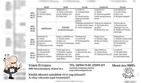 törpe étterem  47 - Pontos elérhetőségek, nyitvatartás, képek, vélemények, ÉTLAP és ITALLAP - Etterem