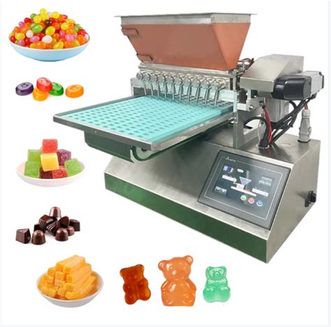 table top chocolate depositor Used Hinds-Bock 5P-08WT table top 5 piston muffin depositor with: Pan sizes up to 26