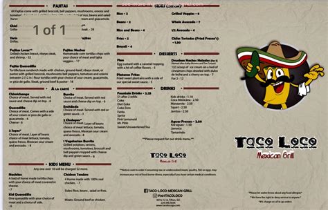 taco loco express mexican grill washington menu  Funny 2