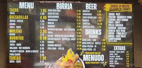 tacos puro jalisco corona menu  15 ratings