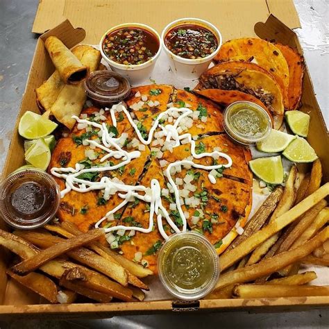 tacos y mariscos ofelia  We serve all typical Mexican dishes, such as Chicken Fajitas, Chiles Relleno, Pork Ribs and Machaca