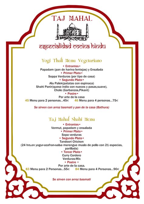 taj mahal restaurant tehran menu  142 reviews #39 of 316 Restaurants in Lancaster $$ - $$$ Indian Vegetarian Friendly Vegan Options