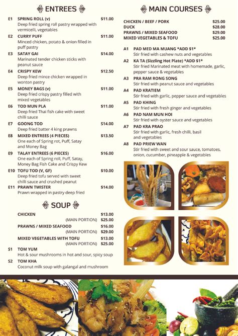 talay thai batemans bay menu  Lunch: 11:30 am to 2:30 pm