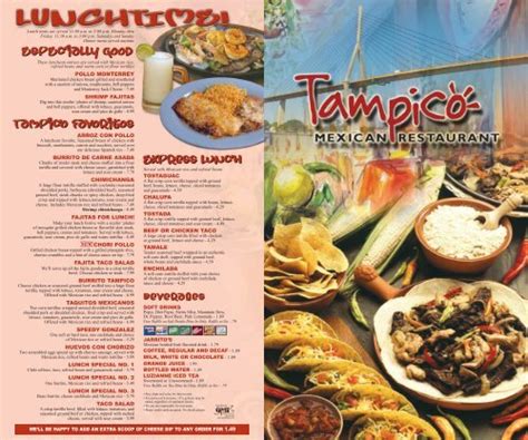 tampico restaurant morgan city menu Tampico Mexican Restaurant, Morgan City: See 45 unbiased reviews of Tampico Mexican Restaurant, rated 4 of 5 on Tripadvisor and ranked #9 of 50 restaurants in Morgan City