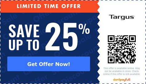 targus discount codes  One per customer unless otherwise noted