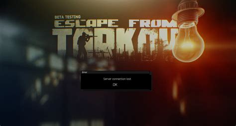 tarkov server connection lost 