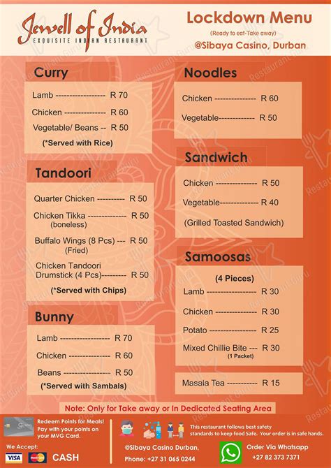 tatso buffet menu sibaya  R135