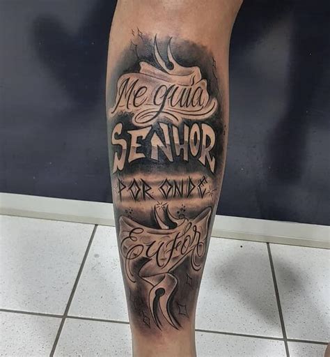 tattoo de frases na perna  Parvicx