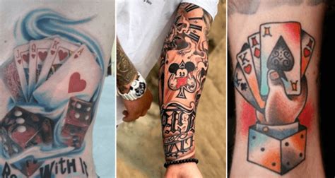 tatuagem com cartas de baralho  Como Tirar Fotos