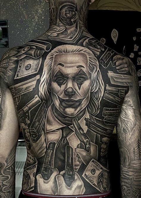 tatuagem de coringa nas costas  Turkish Tattoo