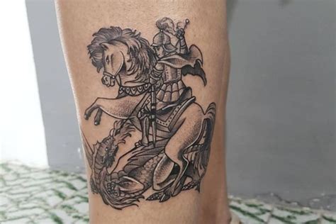 tatuagem de são jorge sombreada  Explorar