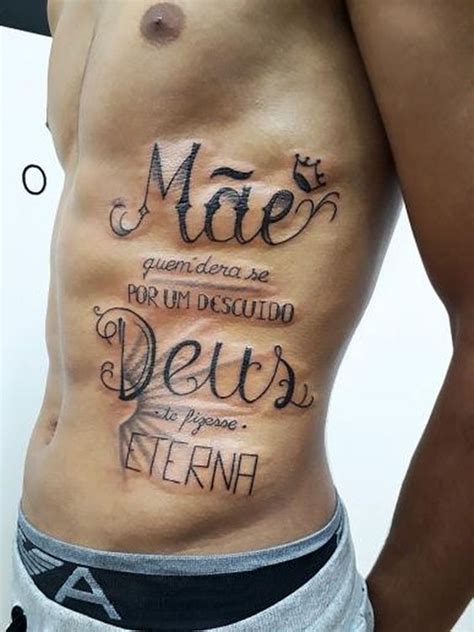 tatuagem na costela masculina frases para mae  Frases Para Tatuagem Feminina