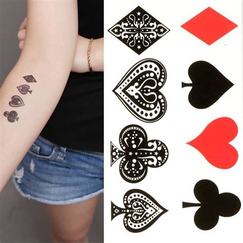 tatuagens de cartas de baralho  Pinterest