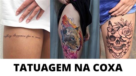 tatuagens femininas na coxa  Inspiração Para Tatuagem