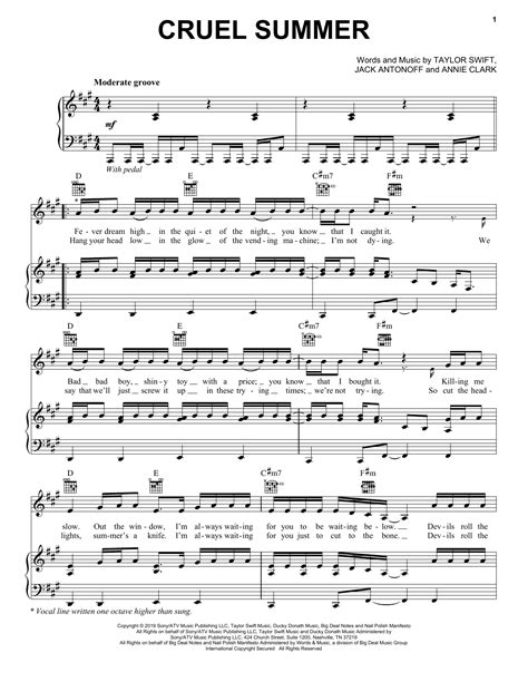 taylor swift sheet music  More Songs From the Album: Taylor Swift - folklore
