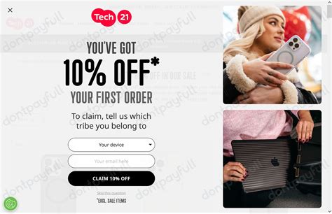 tech21 promo code  Today's top deal: Receive 25% Off When You Use This Coupon