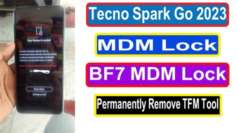 tecno bf7 mdm unlock tool  Hoping the team will fix it soon