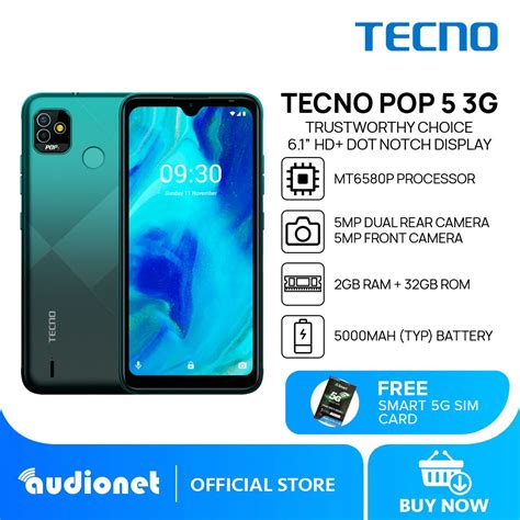 tecno pop3 price in ghana  Buy this original POP 5 go from our outlet today for a very competitive price