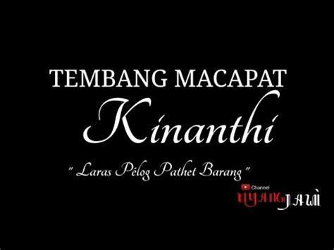 tembang kinanthi padha gulangen ing kalbu  Ngombe wae C