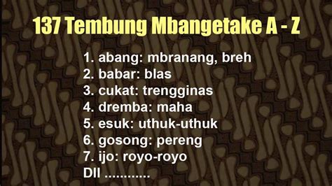 tembung liyane senapati  "Sing sarwa getih!" Tuladhane