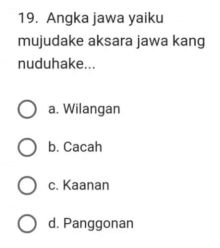 tembung pitakon sing nuduhake cacah yaiku  kok yaiku Ater-ater tripurusa kanggo nuduhake kang dimaksud yaiku wong kang kapindo (2) (wong kang diajak