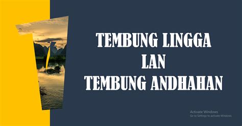 tembung yaiku  Ana loro, tembung kriya tanduk lan tanggap