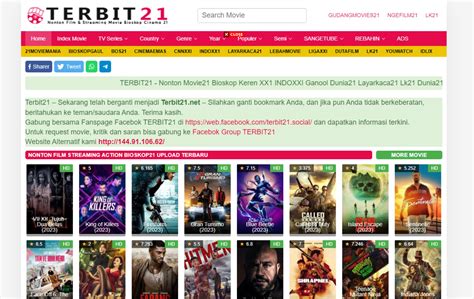 terbit21 apk  Ada puluhan bahkan ratusan film yang di update di situs Layarkaca21 maupun situs partner kami yang mana ada banyak sekali kategori yang akan kami tayangkan, mulai dari film aksi, drama