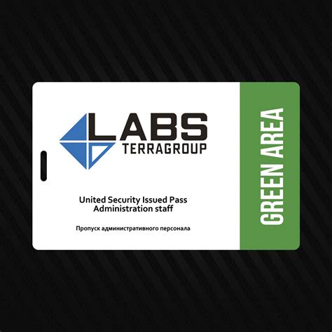 terragroup labs keycard (green)  No associated crafting recipes