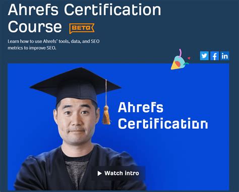 test ahrefs certification  Watch intro