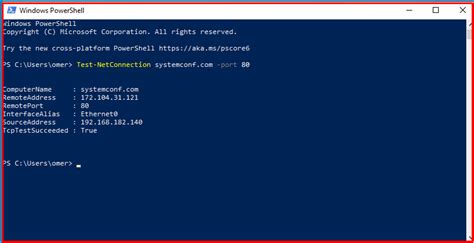 test netconnection port  Even some of the other parameters are the same, so that options like testing for multiple ports works as described above