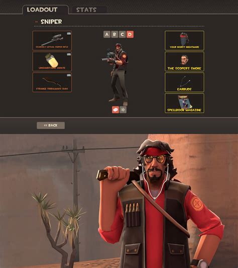 tf2 loadout tester  I know that you can inspect in game, but that only shows one cosmetic and I am interested in seeing a whole set